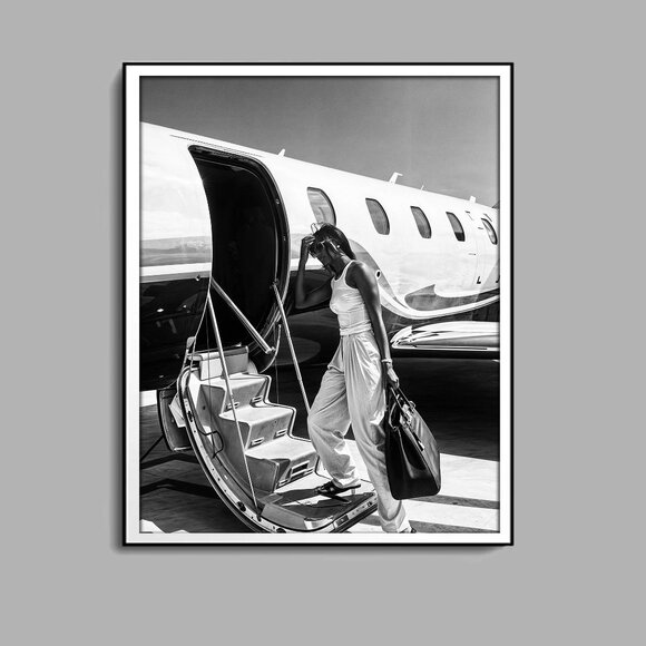 Other - Black and White High Fashion Print Luxury Vintage Wall Art Feminist Poster